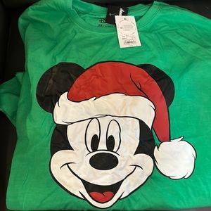 COPY - Disney Mickey Mouse Santa long sleeve tee shirt